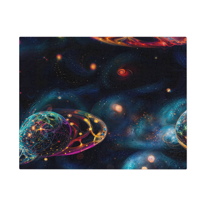 Cosmic Vibrant Tapestry - Jigsaw Puzzle (100, 252, 500, 1000 pieces) - Puzzle - g(0D·IO) - 9.6" × 8" (110 pcs) - -