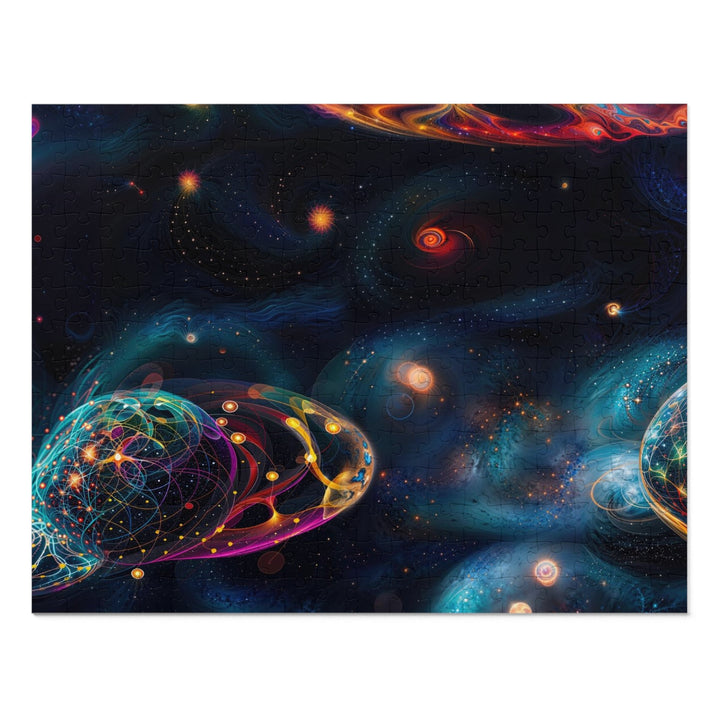 Cosmic Vibrant Tapestry - Jigsaw Puzzle (100, 252, 500, 1000 pieces) - Puzzle - g(0D·IO) - 14" × 11" (252 pcs) - -