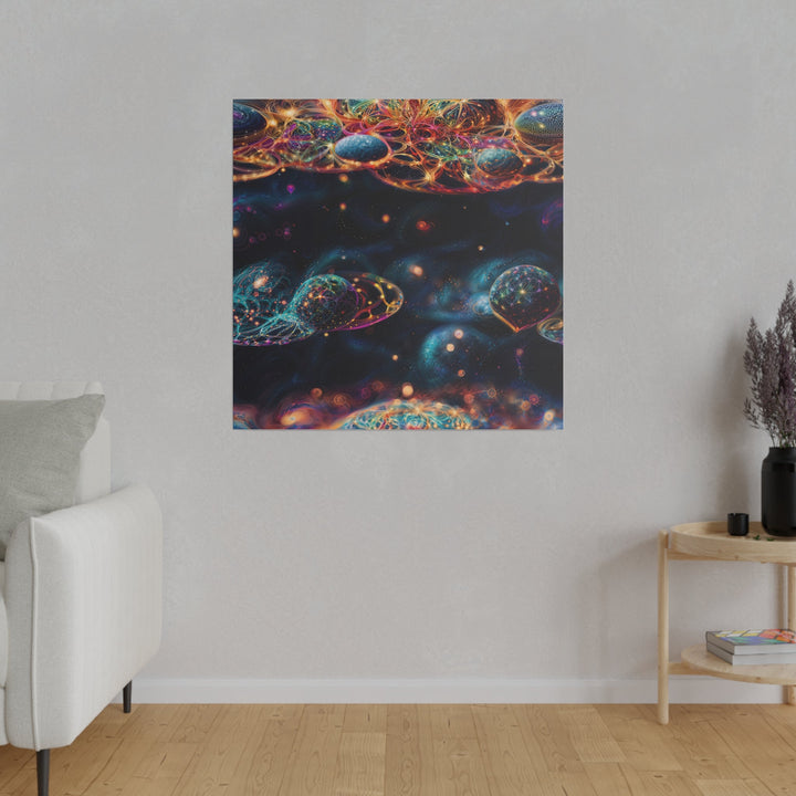 Cosmic Vibrant Tapestry - Matte Canvas - Canvas - g(0D·IO) - 32" x 32" (Square) - 0.75'' -