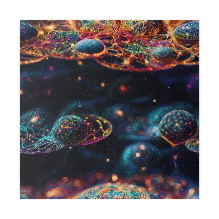 Cosmic Vibrant Tapestry - Matte Canvas - Canvas - g(0D·IO) - 32" x 32" (Square) - 0.75'' -