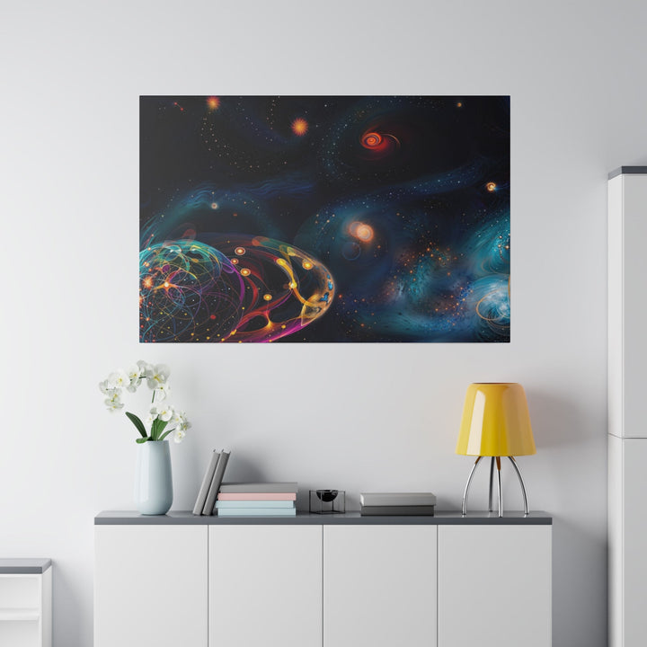 Cosmic Vibrant Tapestry - Matte Canvas - Canvas - g(0D·IO) - 32" x 32" (Square) - 0.75'' -