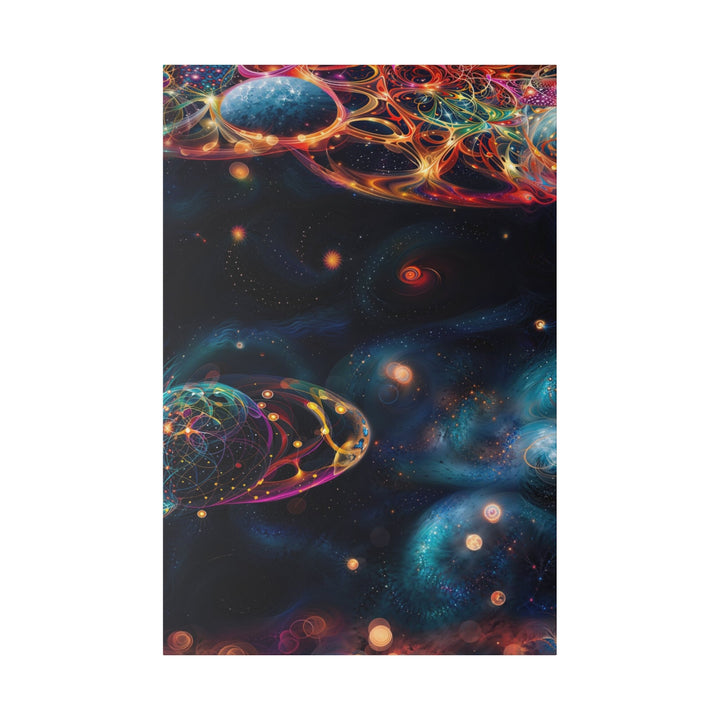 Cosmic Vibrant Tapestry - Matte Canvas - Canvas - g(0D·IO) - 32″ x 48″ (Vertical) - 0.75'' -