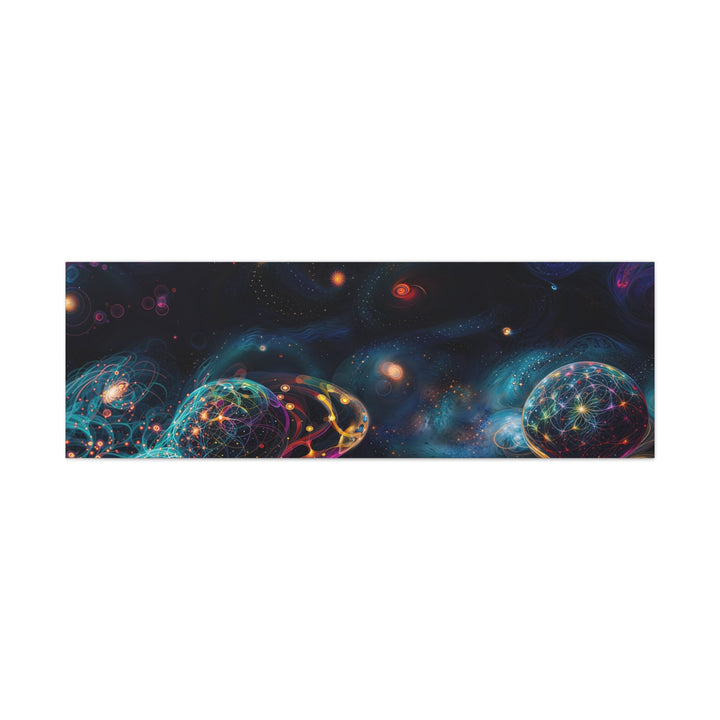 Cosmic Vibrant Tapestry - Matte Canvas Print 1.25" - Canvas - g(0D·IO) - 60" x 20" (Horizontal) - 1.25" -