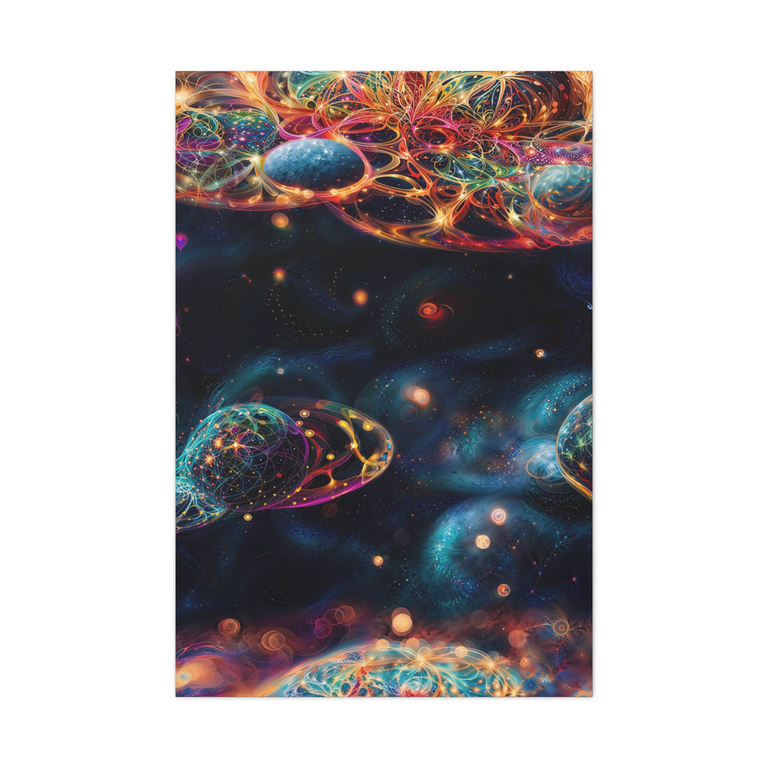 Cosmic Vibrant Tapestry - Matte Canvas Print 1.25" - Canvas - g(0D·IO) - 32″ x 48″ (Vertical) - 1.25" -