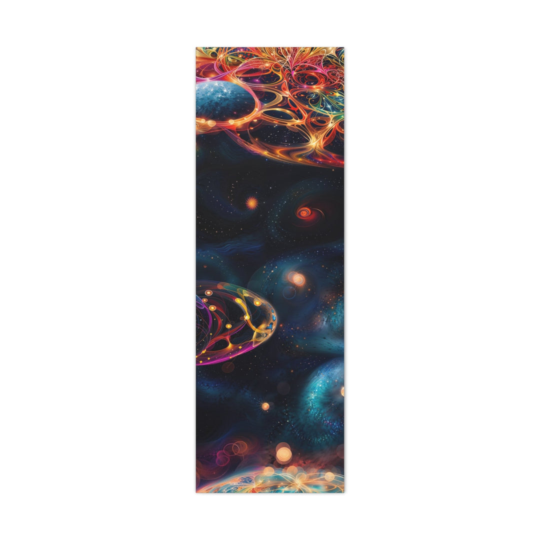 Cosmic Vibrant Tapestry - Matte Canvas Print 1.25" - Canvas - g(0D·IO) - 16" x 48" (Vertical) - 1.25" -