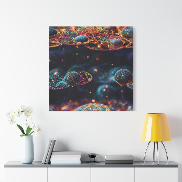 Cosmic Vibrant Tapestry - Matte Canvas Print 1.25" - Canvas - g(0D·IO) - 36" x 36" - 1.25" -