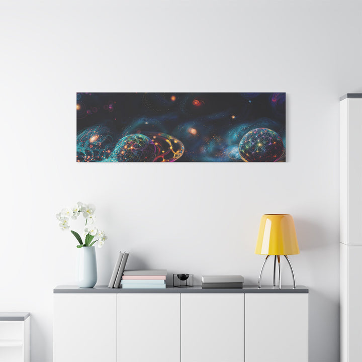 Cosmic Vibrant Tapestry - Matte Canvas Print 1.25" - Canvas - g(0D·IO) - 36" x 36" - 1.25" -