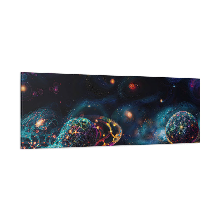 Cosmic Vibrant Tapestry - Matte Canvas Print 1.25" - Canvas - g(0D·IO) - 36" x 36" - 1.25" -