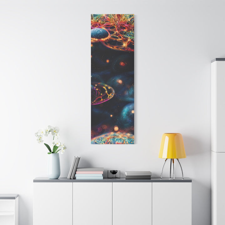 Cosmic Vibrant Tapestry - Matte Canvas Print 1.25" - Canvas - g(0D·IO) - 36" x 36" - 1.25" -