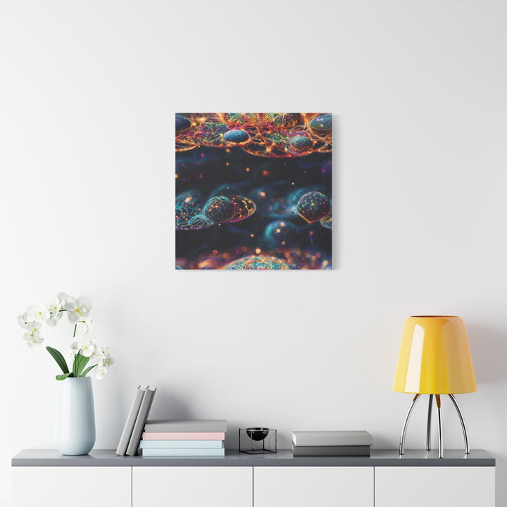 Cosmic Vibrant Tapestry - Matte Canvas Print 1.25" - Canvas - g(0D·IO) - 36" x 36" - 1.25" -