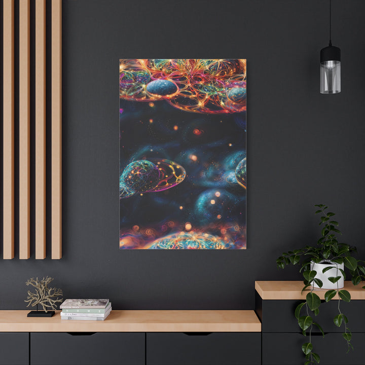 Cosmic Vibrant Tapestry - Matte Canvas Print 1.25" - Canvas - g(0D·IO) - 36" x 36" - 1.25" -