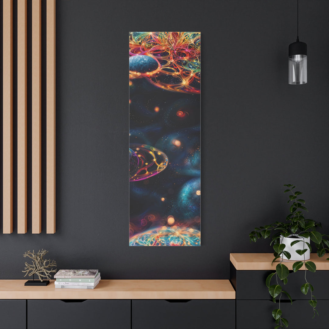 Cosmic Vibrant Tapestry - Matte Canvas Print 1.25" - Canvas - g(0D·IO) - 36" x 36" - 1.25" -