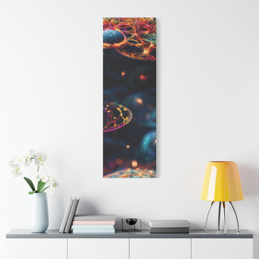 Cosmic Vibrant Tapestry - Matte Canvas Print 1.25" - Canvas - g(0D·IO) - 36" x 36" - 1.25" -