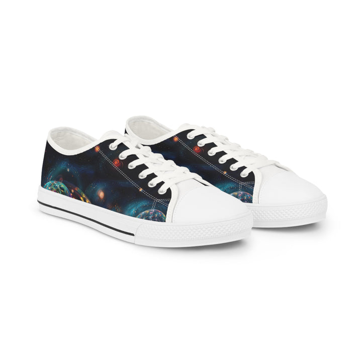 Cosmic Vibrant Tapestry - Men's Lowtop Sneakers - Shoes - g(0D·IO) - US 5 - White sole -