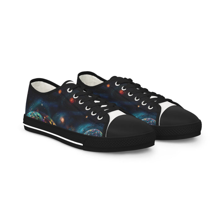 Cosmic Vibrant Tapestry - Men's Lowtop Sneakers - Shoes - g(0D·IO) - US 5 - Black sole -