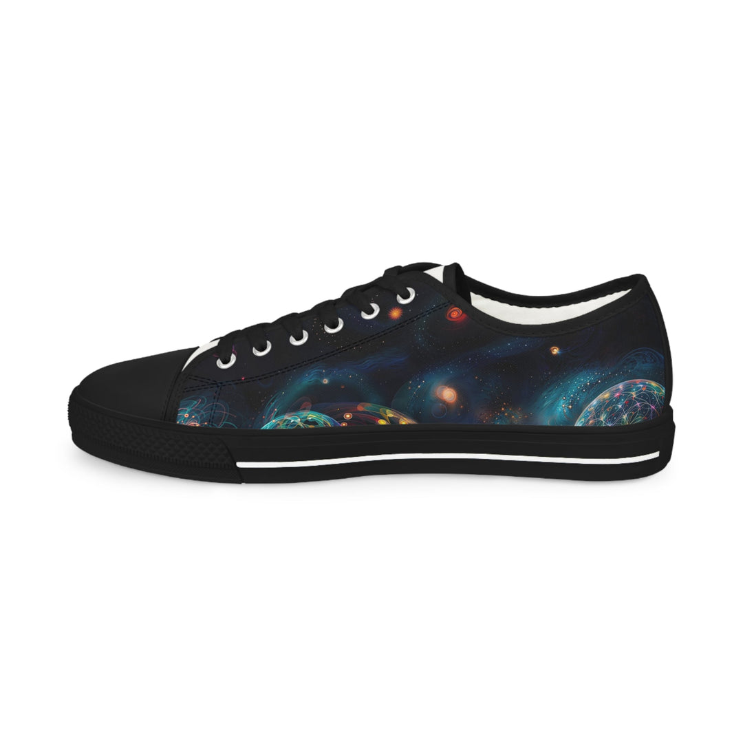 Cosmic Vibrant Tapestry - Men's Lowtop Sneakers - Shoes - g(0D·IO) - US 5 - Black sole -