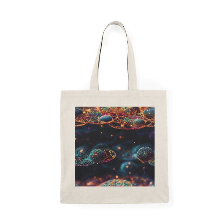 Cosmic Vibrant Tapestry - Natural Tote Bag - Bags - g(0D·IO) - 15" x 16" - Natural -