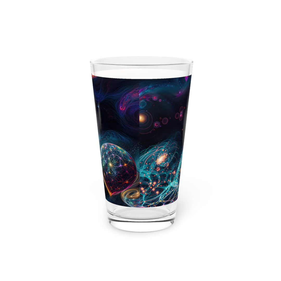 Cosmic Vibrant Tapestry - Pint Glass - Mug - g(0D·IO) - 16oz - -