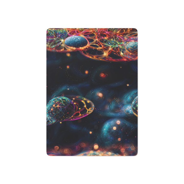 Cosmic Vibrant Tapestry - Poker Cards - Paper products - g(0D·IO) - 2.47" x 3.47" - White - Semi Glossy