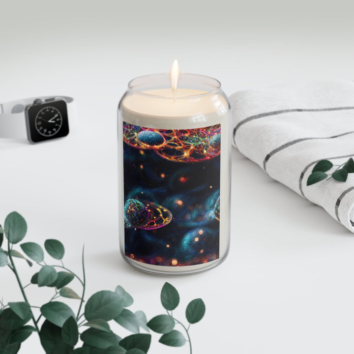 Cosmic Vibrant Tapestry - Scented Candle - Home Decor - g(0D·IO) - Vanilla Bean - 13.75oz -