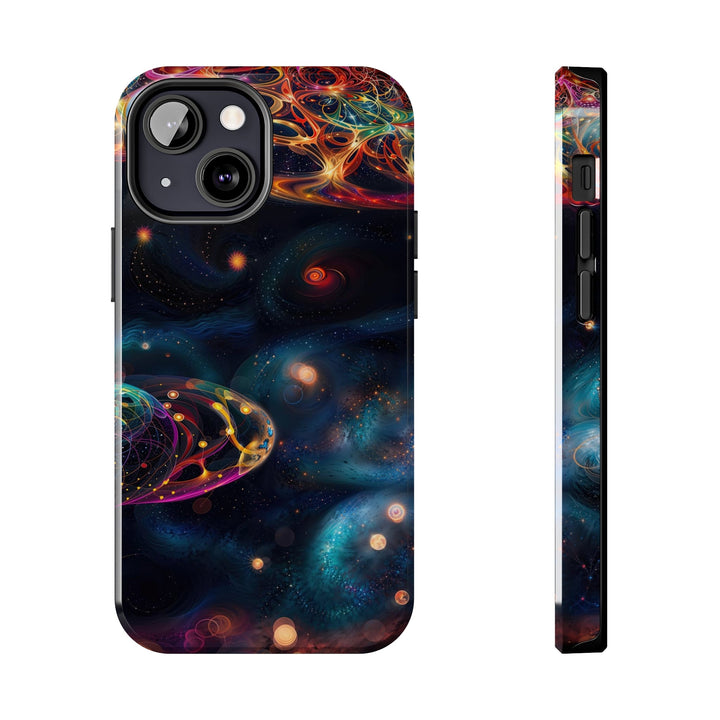 Cosmic Vibrant Tapestry - Tough Phone Case - Phone Case - g(0D·IO) - iPhone 13 Mini - -