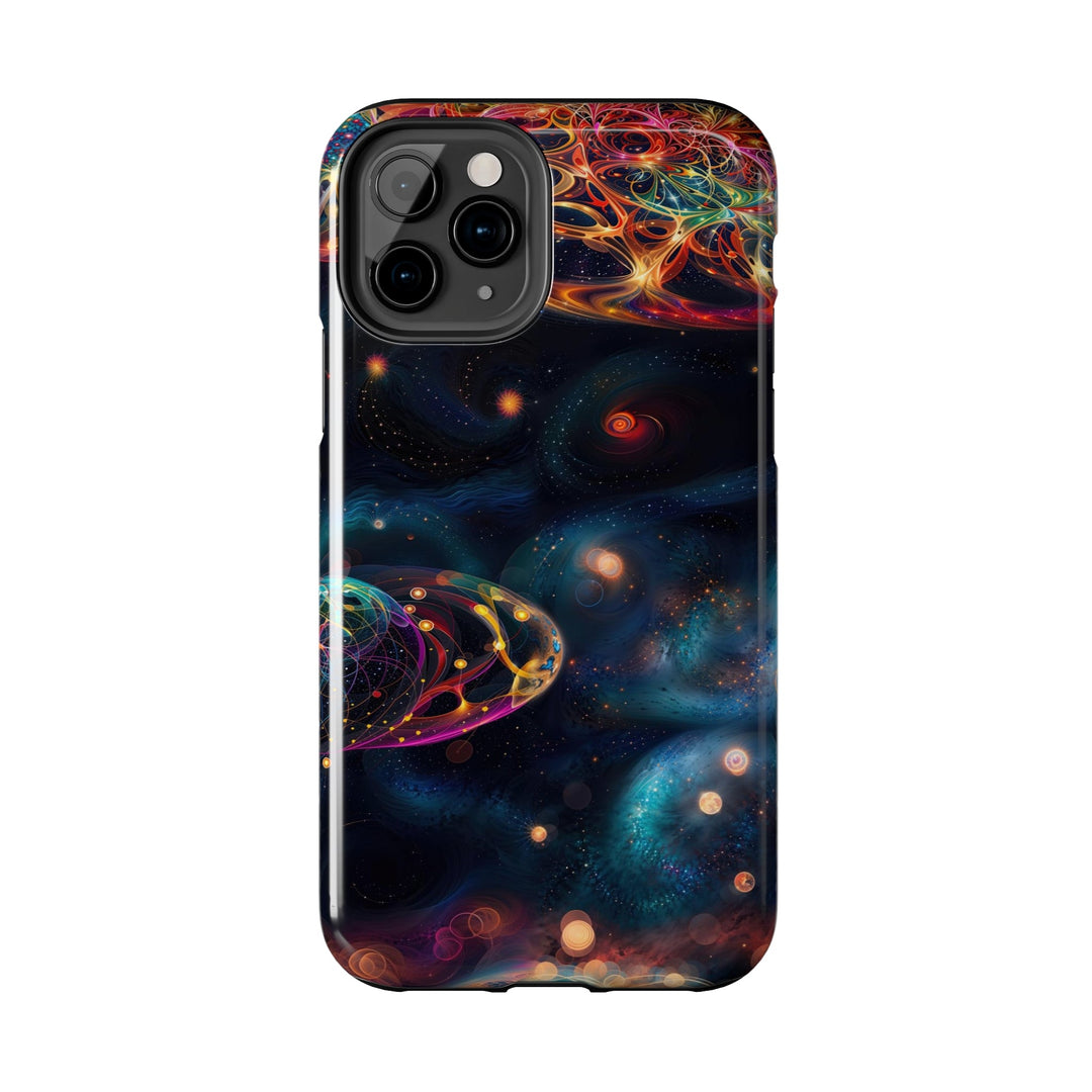 Cosmic Vibrant Tapestry - Tough Phone Case - Phone Case - g(0D·IO) - iPhone 13 Mini - -