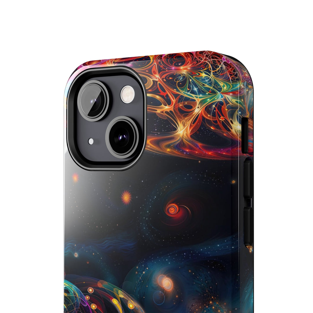 Cosmic Vibrant Tapestry - Tough Phone Case - Phone Case - g(0D·IO) - iPhone 13 Mini - -