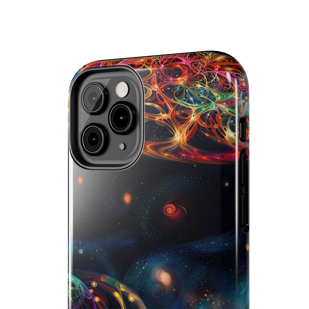 Cosmic Vibrant Tapestry - Tough Phone Case - Phone Case - g(0D·IO) - iPhone 13 Mini - -