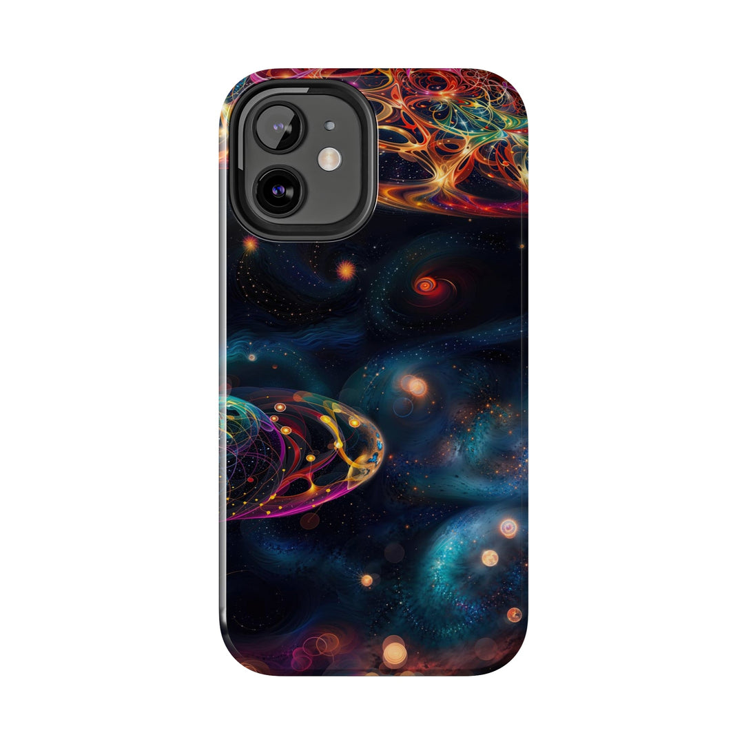 Cosmic Vibrant Tapestry - Tough Phone Case - Phone Case - g(0D·IO) - iPhone 13 Mini - -