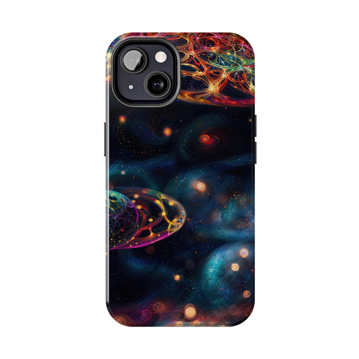 Cosmic Vibrant Tapestry - Tough Phone Case - Phone Case - g(0D·IO) - iPhone 13 Mini - -