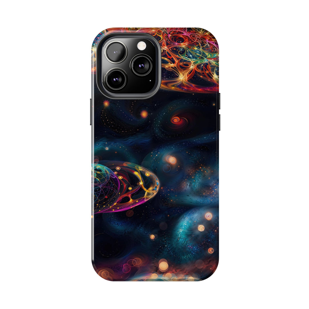 Cosmic Vibrant Tapestry - Tough Phone Case - Phone Case - g(0D·IO) - iPhone 13 Mini - -