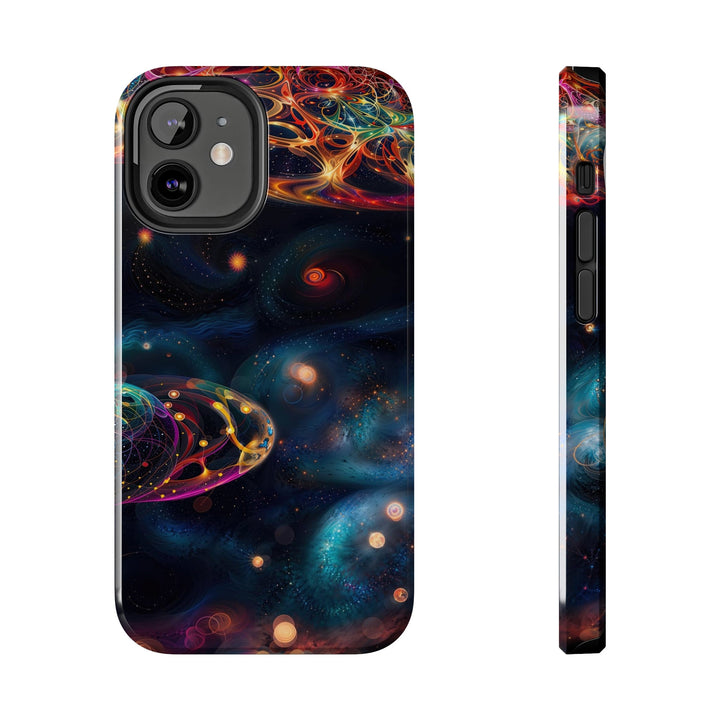 Cosmic Vibrant Tapestry - Tough Phone Case - Phone Case - g(0D·IO) - iPhone 12 Mini - -