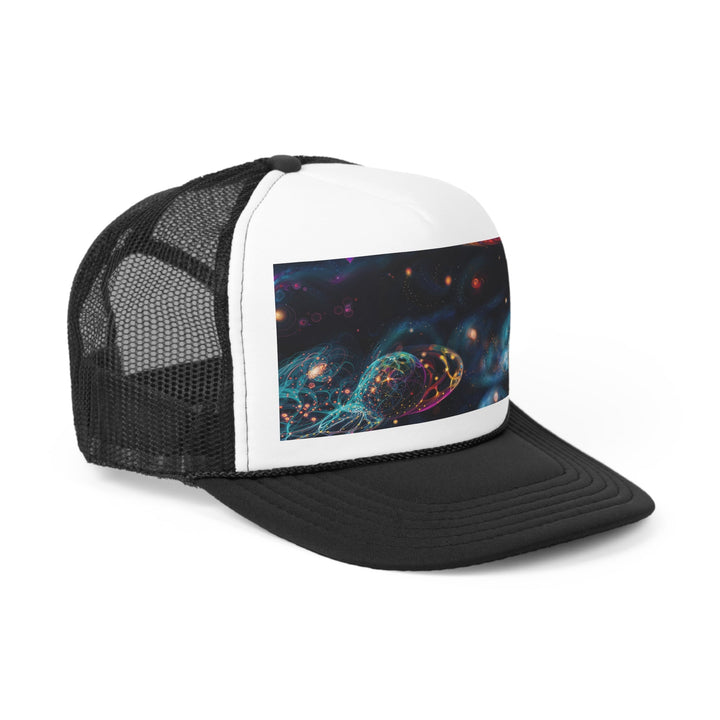 Cosmic Vibrant Tapestry - Trucker Hat - Hats - g(0D·IO) - Pink - One size -