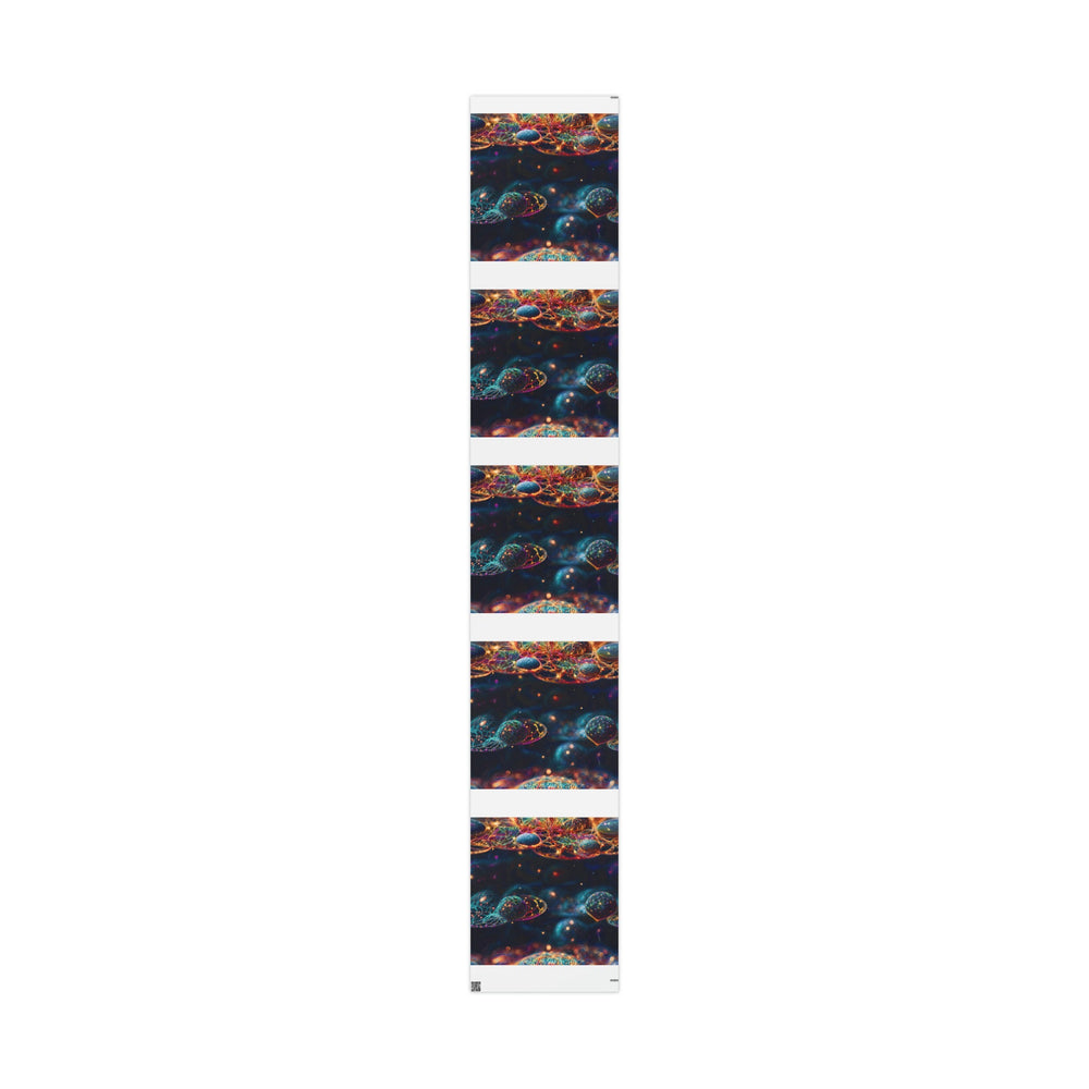 Cosmic Vibrant Tapestry - Wrapping Paper - Home Decor - g(0D·IO) - 30" x 180" - Matte -
