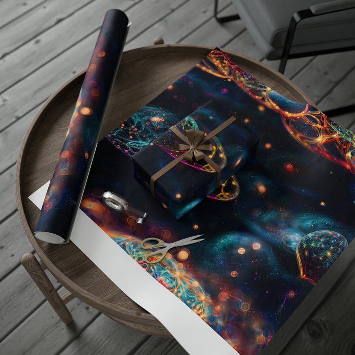 Cosmic Vibrant Tapestry - Wrapping Paper - Home Decor - g(0D·IO) - 30'' x 72'' - Matte -