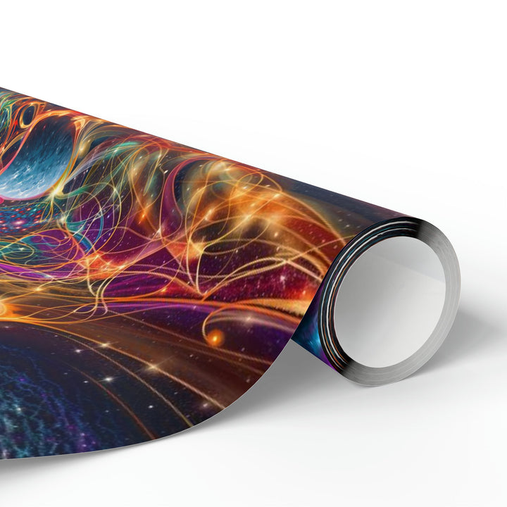 Cosmic Vibrant Tapestry - Wrapping Paper - Home Decor - g(0D·IO) - 30'' x 72'' - Matte -
