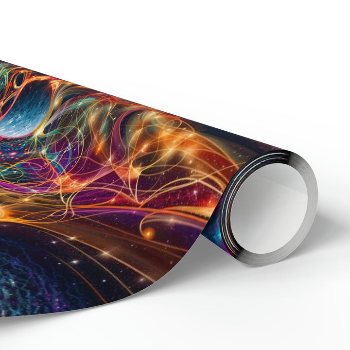 Cosmic Vibrant Tapestry - Wrapping Paper - Home Decor - g(0D·IO) - 30'' x 72'' - Matte -
