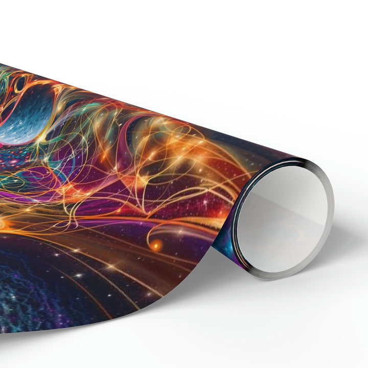 Cosmic Vibrant Tapestry - Wrapping Paper - Home Decor - g(0D·IO) - 30'' x 72'' - Matte -