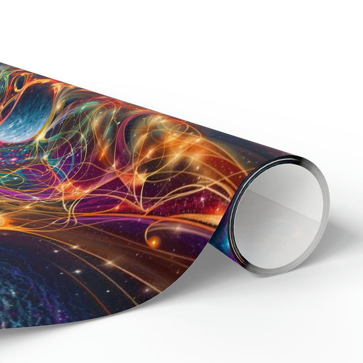 Cosmic Vibrant Tapestry - Wrapping Paper - Home Decor - g(0D·IO) - 30'' x 72'' - Matte -