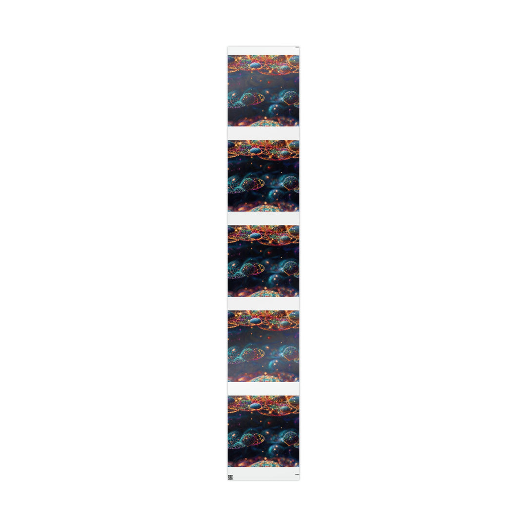 Cosmic Vibrant Tapestry - Wrapping Paper - Home Decor - g(0D·IO) - 30" x 180" - Glossy -