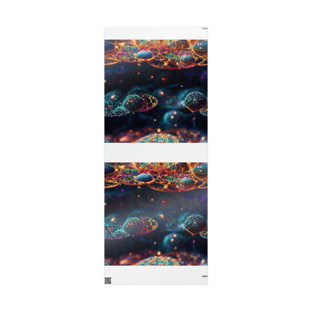 Cosmic Vibrant Tapestry - Wrapping Paper - Home Decor - g(0D·IO) - 30'' x 72'' - Glossy -
