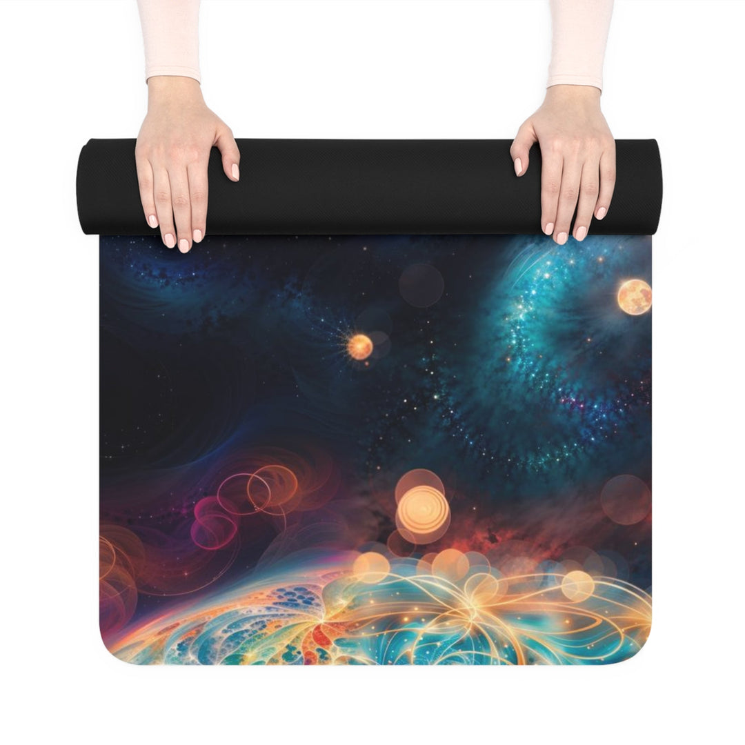 Cosmic Vibrant Tapestry - Yoga Mat - Home Decor - g(0D·IO) - 24” x 68” - -