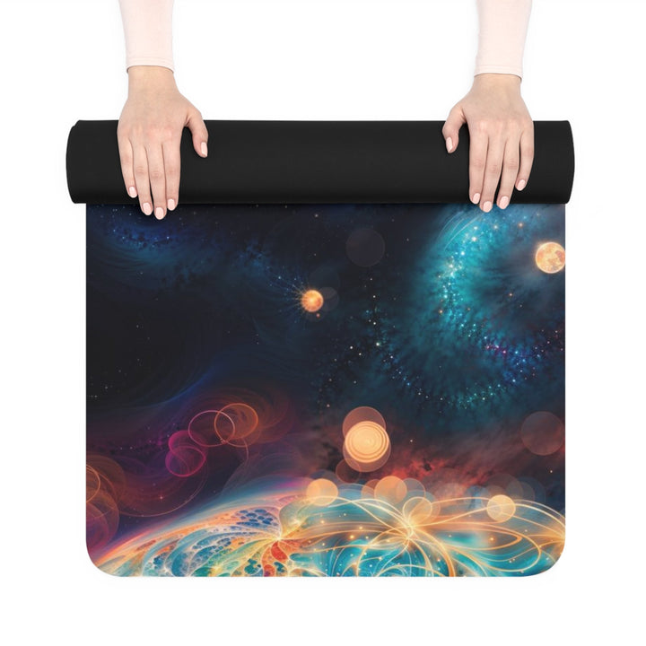 Cosmic Vibrant Tapestry - Yoga Mat - Home Decor - g(0D·IO) - 24” x 68” - -