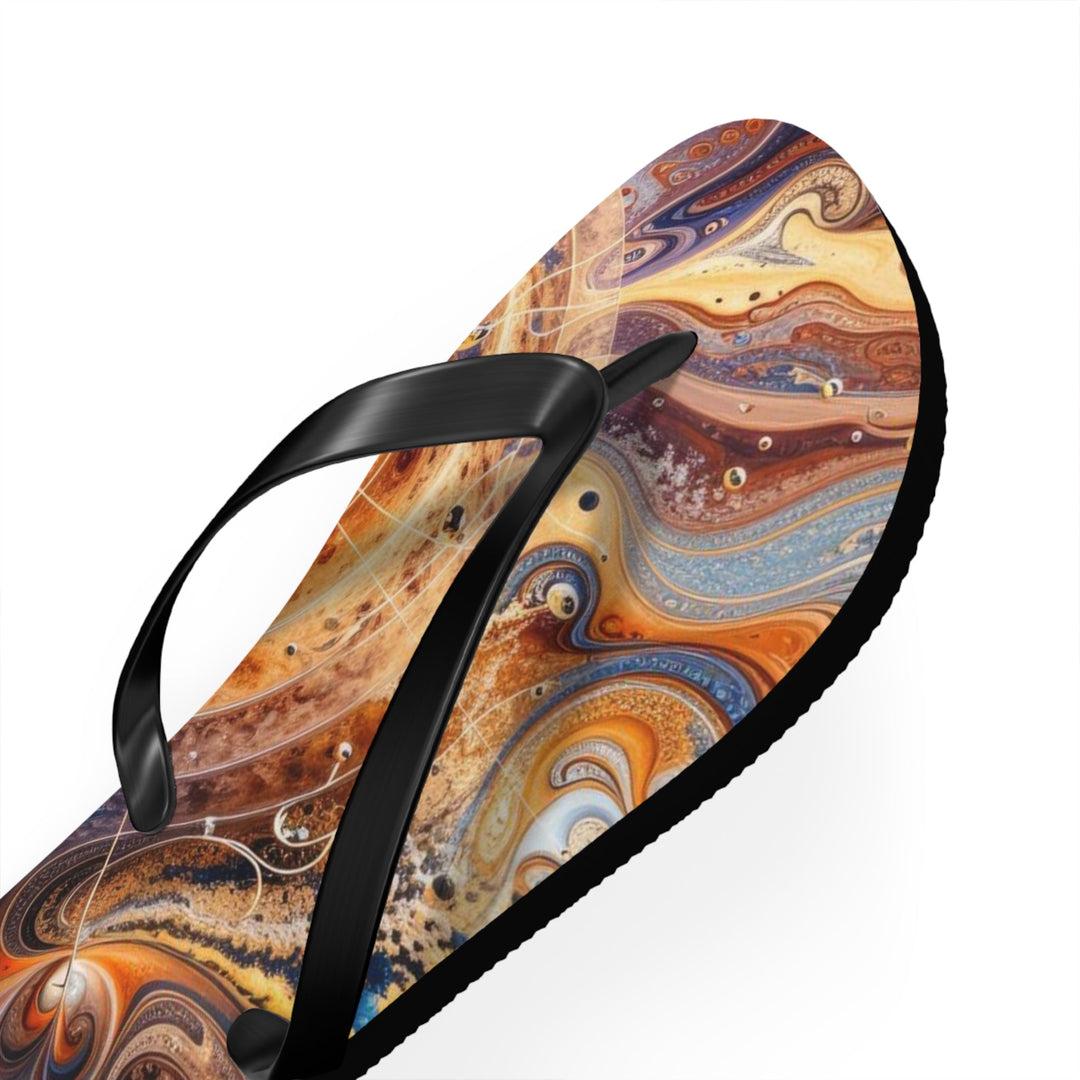 Cosmic Vortex Harmony - Flip Flops - Shoes - g(0D·IO) - XL - Black sole -