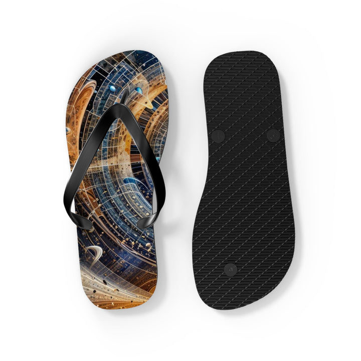 Cosmic Vortex Harmony - Flip Flops - Shoes - g(0D·IO) - XL - Black sole -