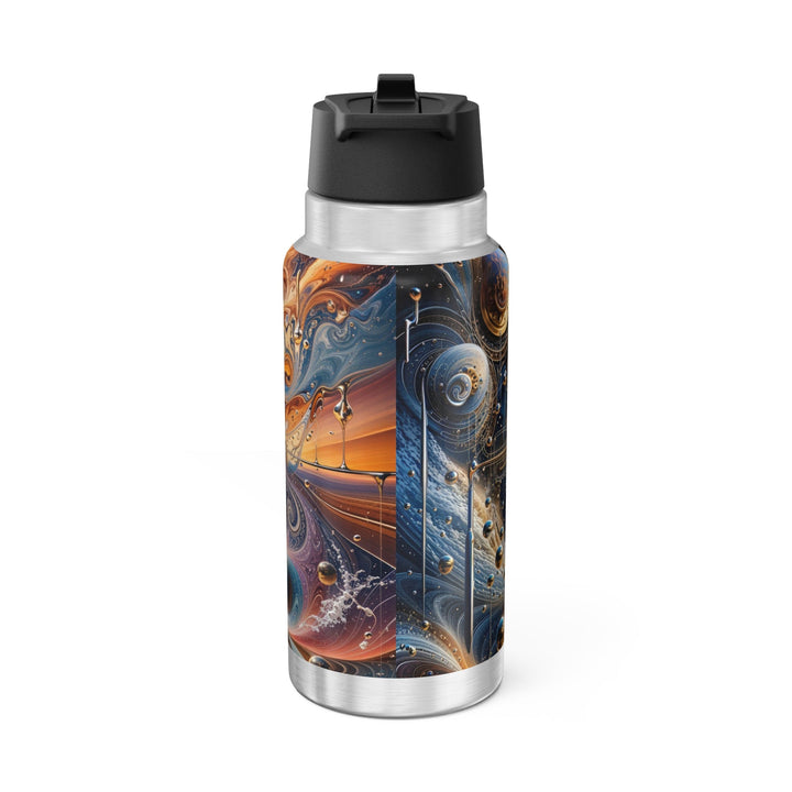 Cosmic Vortex Harmony - Gator Tumbler 32oz - Mug - g(0D·IO) - Silver - 32oz -