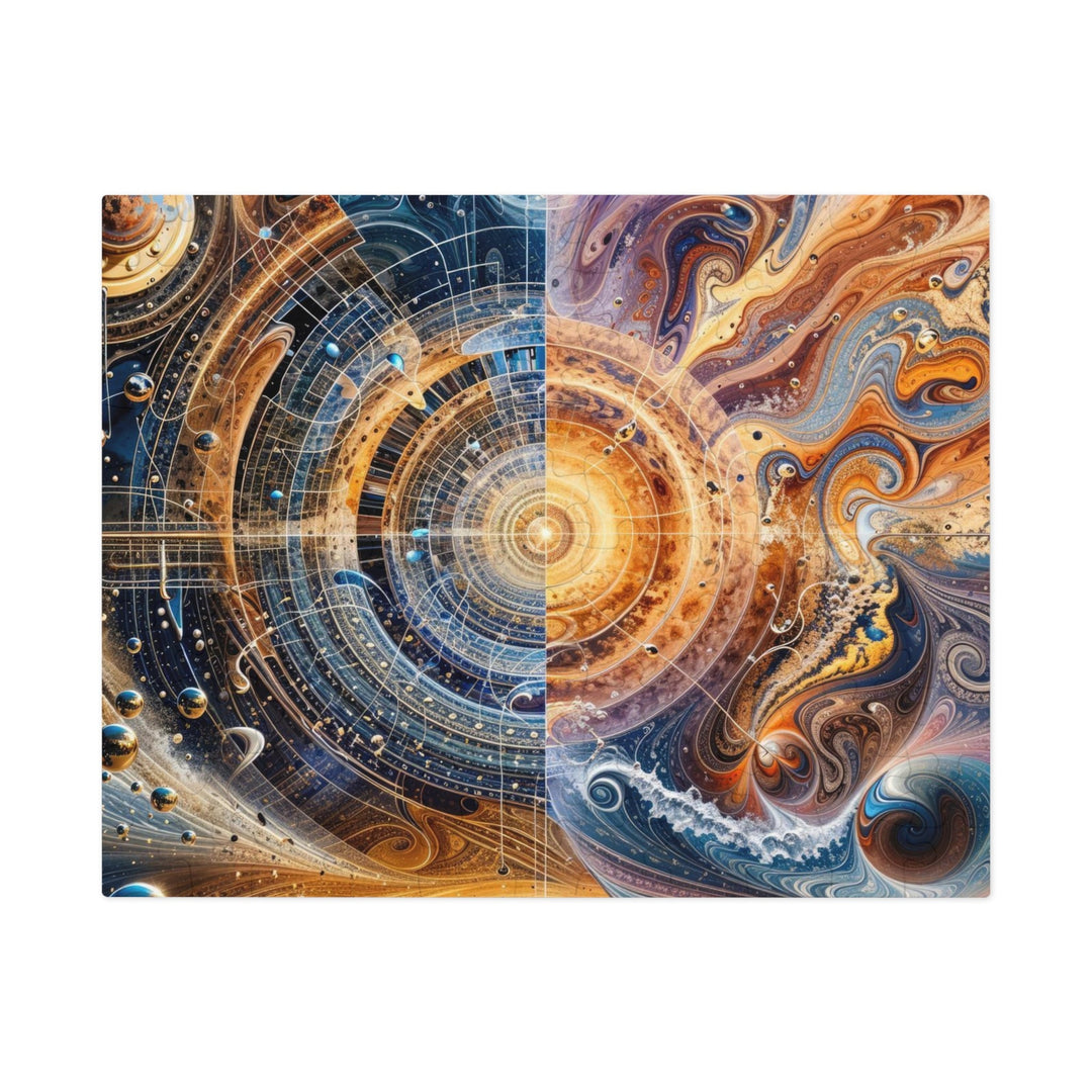 Cosmic Vortex Harmony - Jigsaw Puzzle (100, 252, 500, 1000 pieces) - Puzzle - g(0D·IO) - 9.6" × 8" (110 pcs) - -