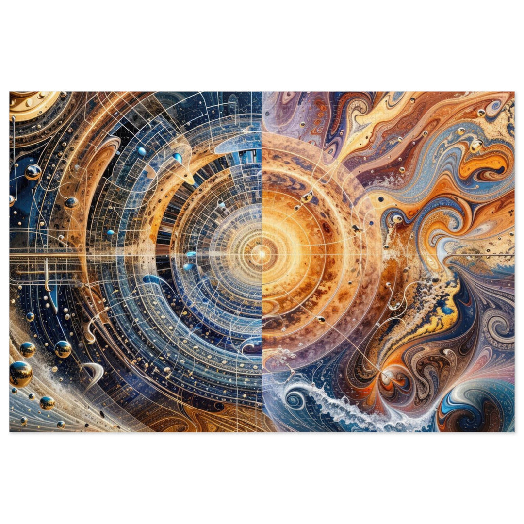 Cosmic Vortex Harmony - Jigsaw Puzzle (100, 252, 500, 1000 pieces) - Puzzle - g(0D·IO) - 29.25" × 19.75" (1000 pcs) - -