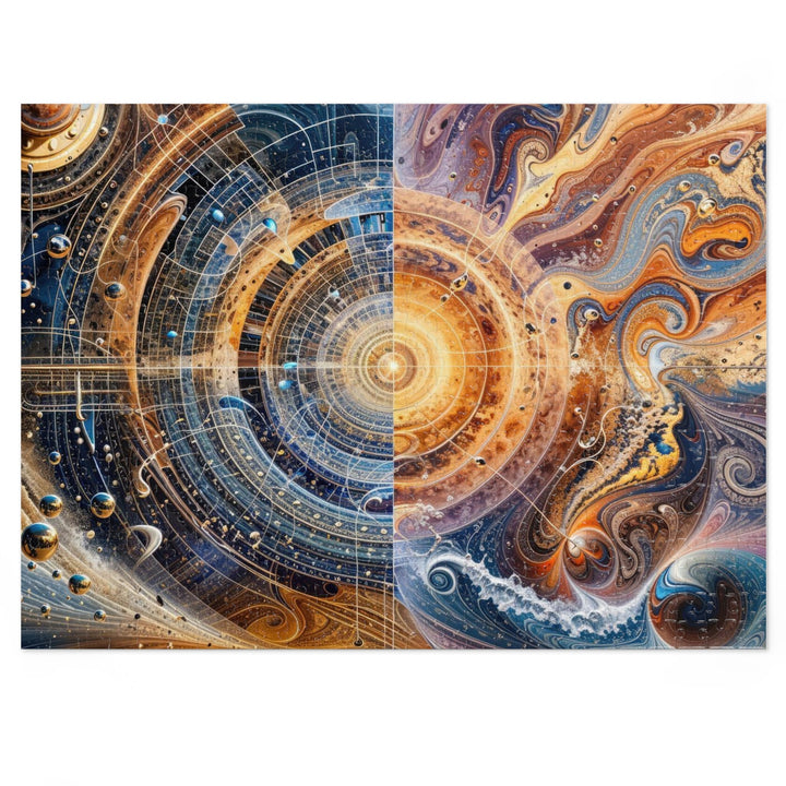 Cosmic Vortex Harmony - Jigsaw Puzzle (100, 252, 500, 1000 pieces) - Puzzle - g(0D·IO) - 20.5" × 15" (500 pcs) - -