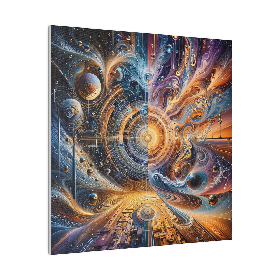 Cosmic Vortex Harmony - Matte Canvas - Canvas - g(0D·IO) - 32" x 32" (Square) - 0.75'' -